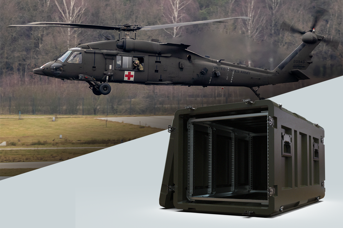 DESAPRO ROTEX Rotomold Rackmount Case for MedEvac and Emergency Response Applications