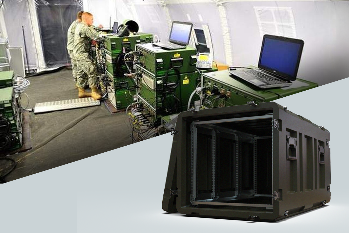 DESAPRO ROTEX Rotomold Rackmount Case for Communications/C5ISR Applications
