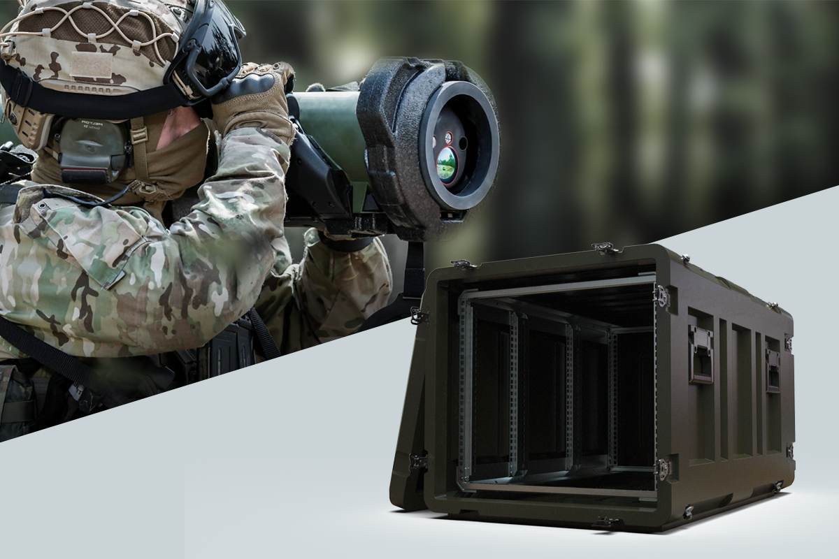 DESAPRO ROTEX Rotomold Rackmount Case for Training and Simulation Applications