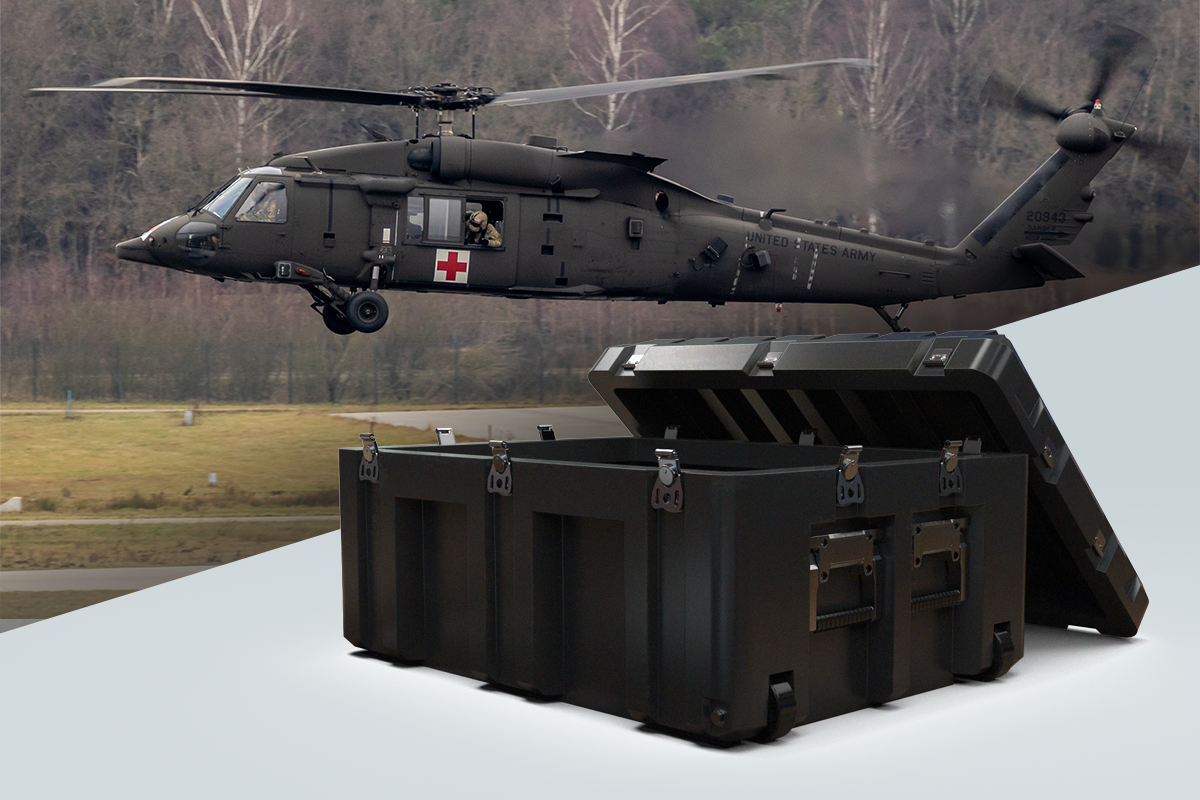 DESAPRO ROTEX Rotomold Transport Case for MedEvac and Emergency Response Applications