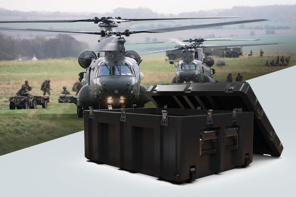 DESAPRO ROTEX Rotomold Transport Case for Test and Ground Support Systems Applications