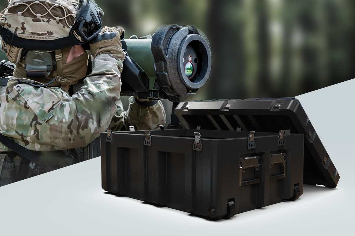 DESAPRO ROTEX Rotomold Transport Case for Training and Simulation Applications