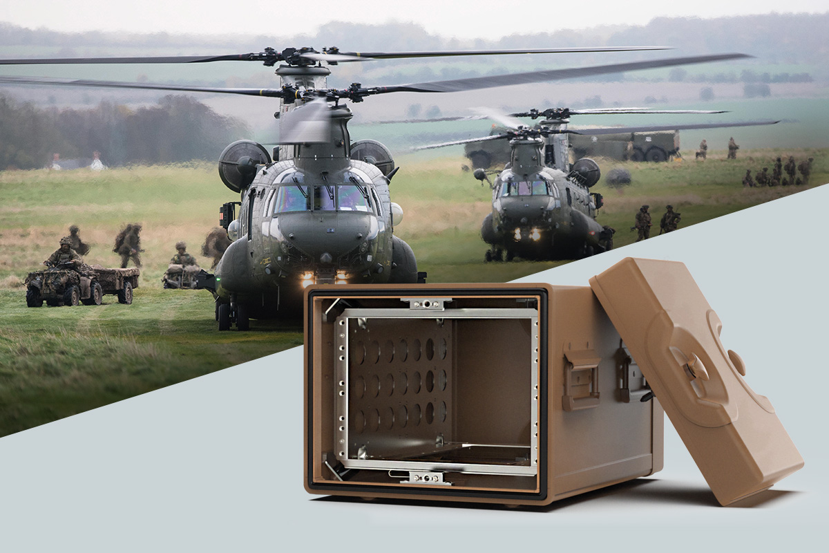 DESAPRO MILEX Half Rack Shock Mounted Transit Case for Test and Ground Support Systems Applications