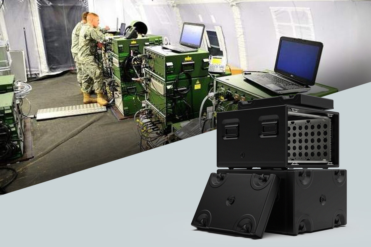 DESAPRO MILEX Shielded Rackmount Case for Communications/C5ISR Applications