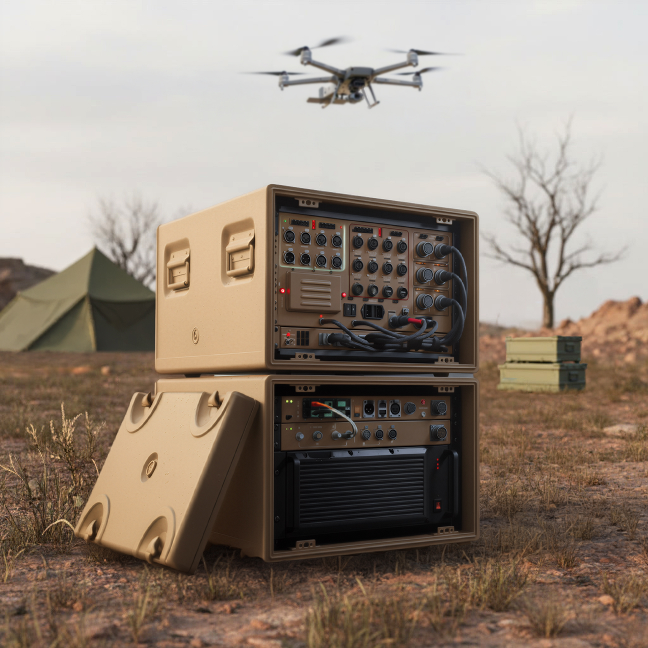 DESAPRO ROTEX Rackmount Case for Drone UAV Unmanned Vehicle Applications